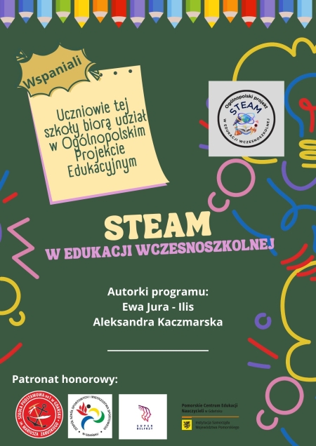 Ogólnopolski projekt edukacyjny STEAM w edukacji wczesnoszkolnej.