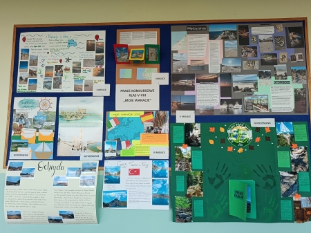 KONKURS GEOGRAFICZNY ''MOJE WAKACJE''